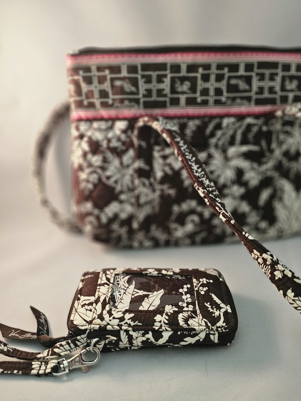 Vera Bradley Quilted Floral Wristlet and Small Tote Set in Imperial Toile